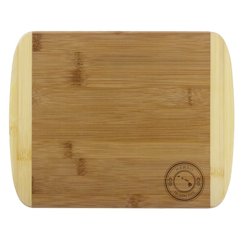 Custom 11" Hawaii State Stamp 2-Tone Cutting Board