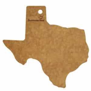 Custom 13 3/8" Vellum™ Texas Shaped Wood Paper Composite Serving & Cutting Board