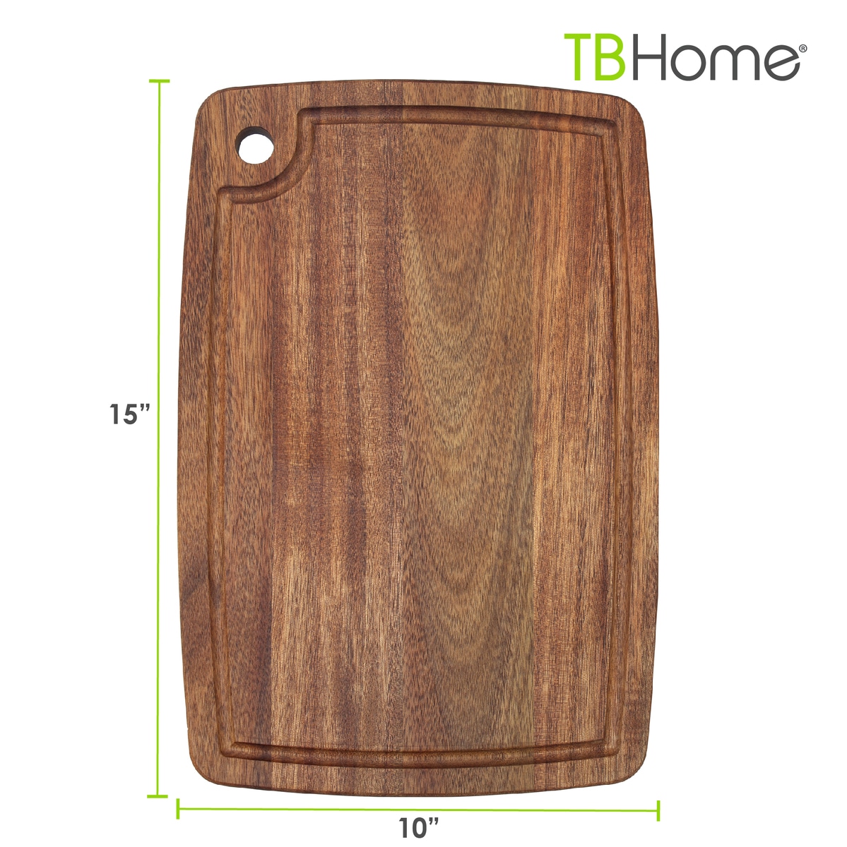 15" Acacia Cutting Board w/Juice Groove - Thumbnail 3