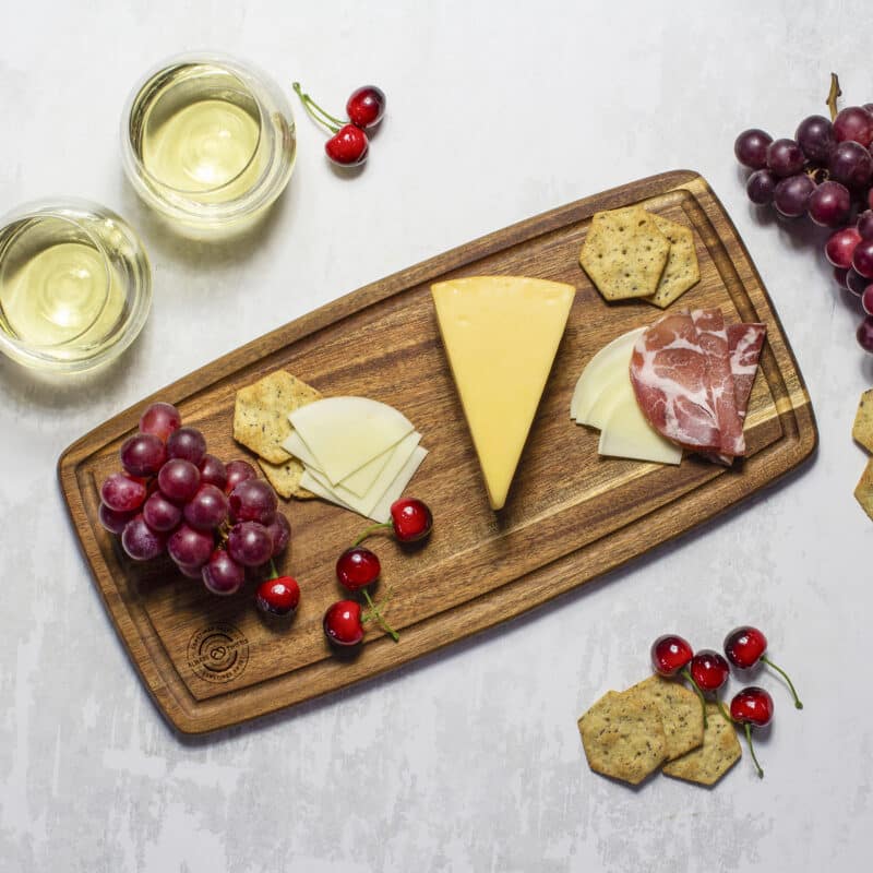 Custom 16" Acacia Cutting Board w/Juice Groove - 2
