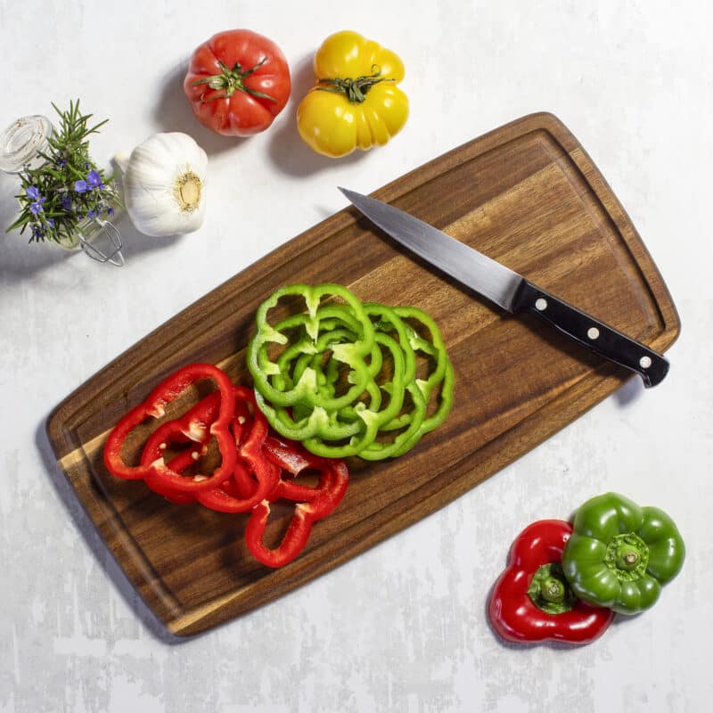 Custom 16" Acacia Cutting Board w/Juice Groove - 3