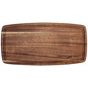 Custom 16" Acacia Cutting Board w/Juice Groove