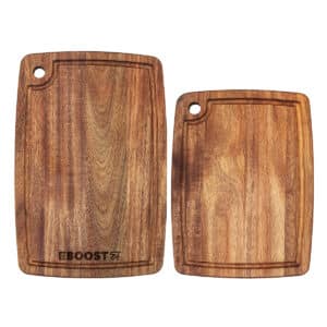 Custom 2-Piece Acacia Cutting Board Set