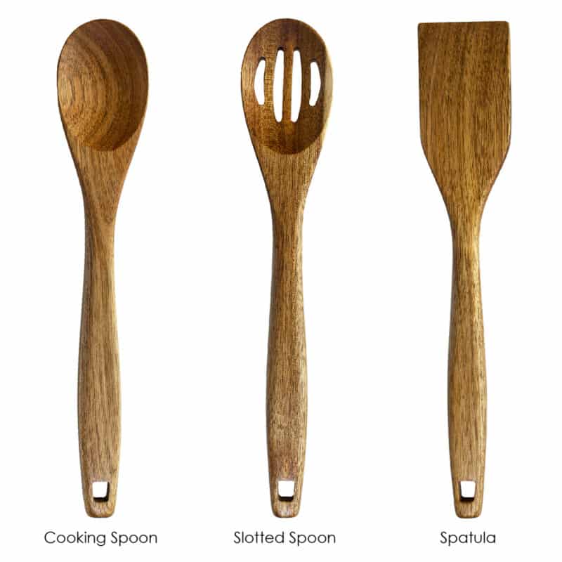 Custom 3-Piece Acacia Cooking Utensil Set - 1