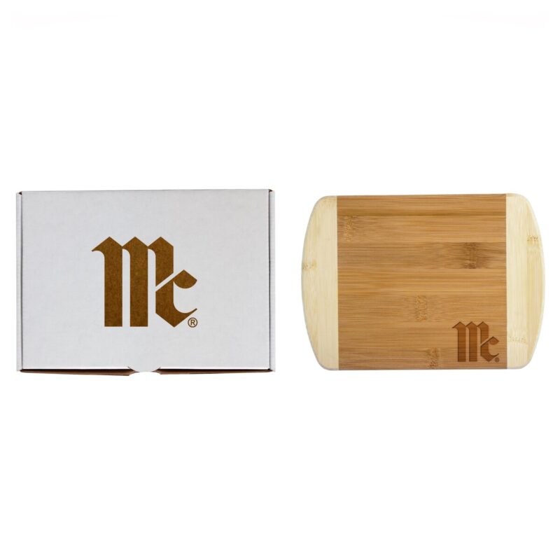 Custom 8" Two-Tone Cutting Board w/Engraved Gift Box