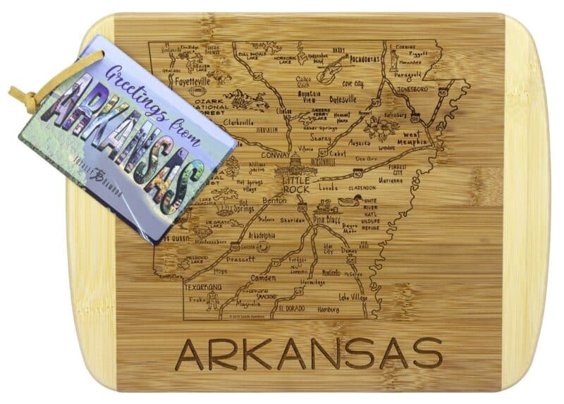 Custom A Slice of Life Arkansas Serving & Cutting Board - 1