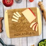 Custom A Slice of Life Arkansas Serving & Cutting Board - 3