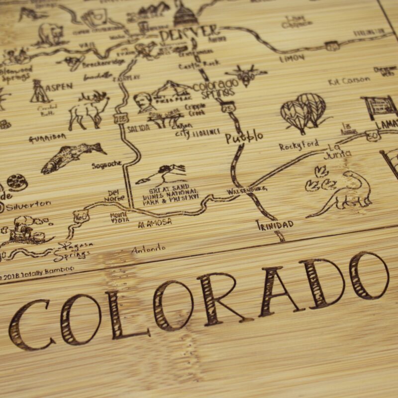 Custom A Slice of Life Colorado Serving & Cutting Board - 4