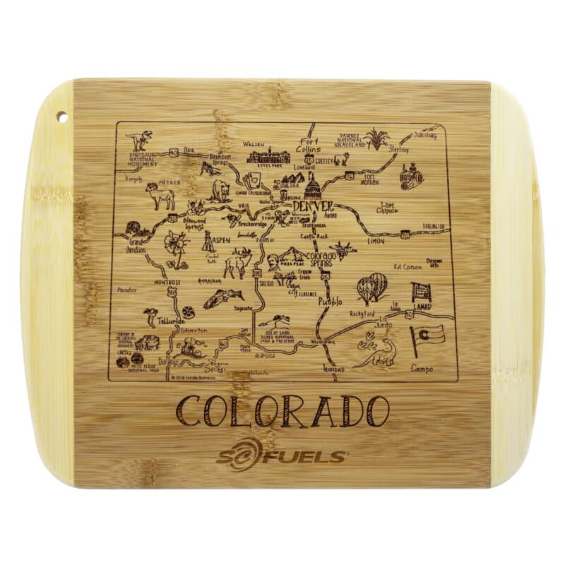 Custom A Slice of Life Colorado Serving & Cutting Board