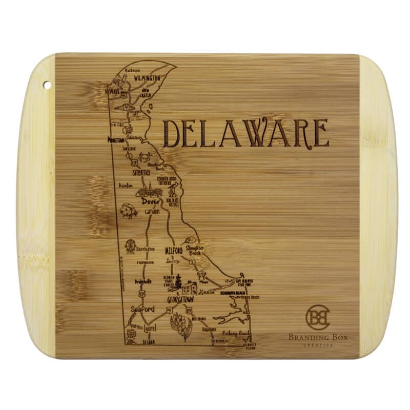 Custom A Slice of Life Delaware Serving & Cutting Board