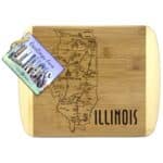 Custom A Slice of Life Illinois Serving & Cutting Board - 1