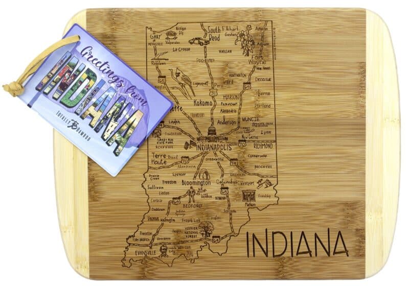 Custom A Slice of Life Indiana Serving & Cutting Board - 1