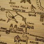 Custom A Slice of Life Iowa Serving & Cutting Board - 2