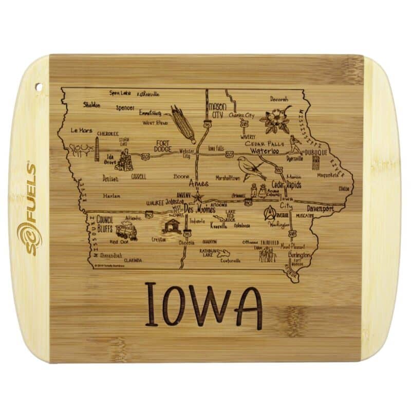 Custom A Slice of Life Iowa Serving & Cutting Board