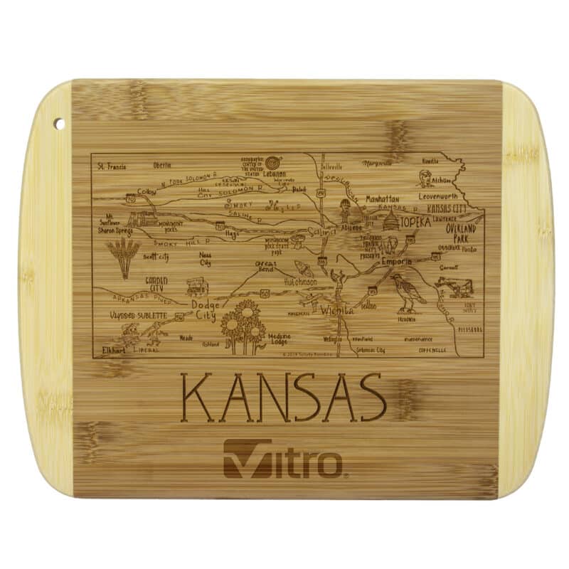 Custom A Slice of Life Kansas Serving & Cutting Board