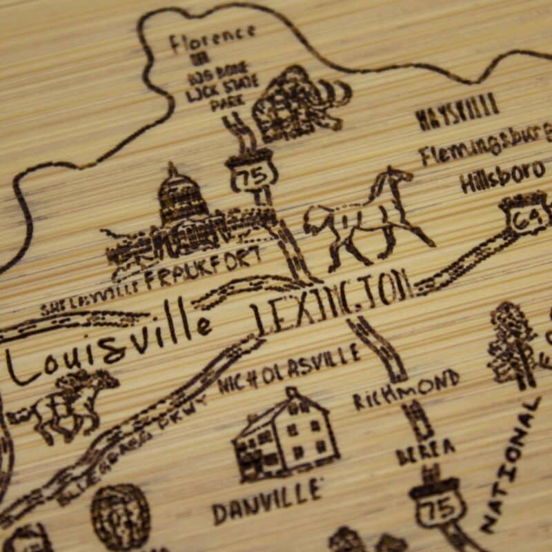 Custom A Slice of Life Kentucky Serving & Cutting Board - 2