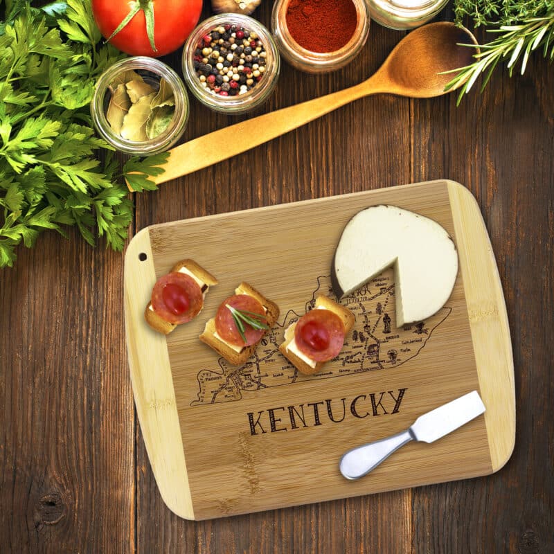 Custom A Slice of Life Kentucky Serving & Cutting Board - 4