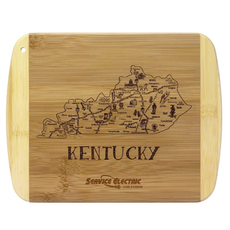 Custom A Slice of Life Kentucky Serving & Cutting Board