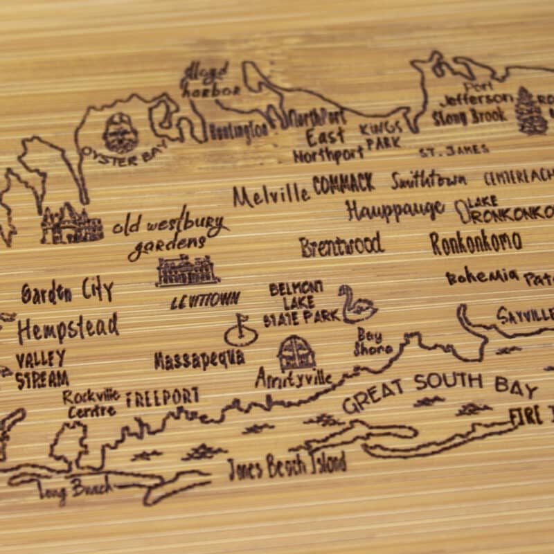 Custom A Slice of Life Long Island Serving & Cutting Board - 2
