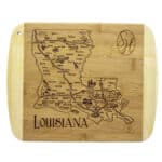 Custom A Slice of Life Louisiana Serving & Cutting Board