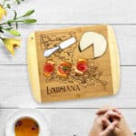 Custom A Slice of Life Louisiana Serving & Cutting Board - 4