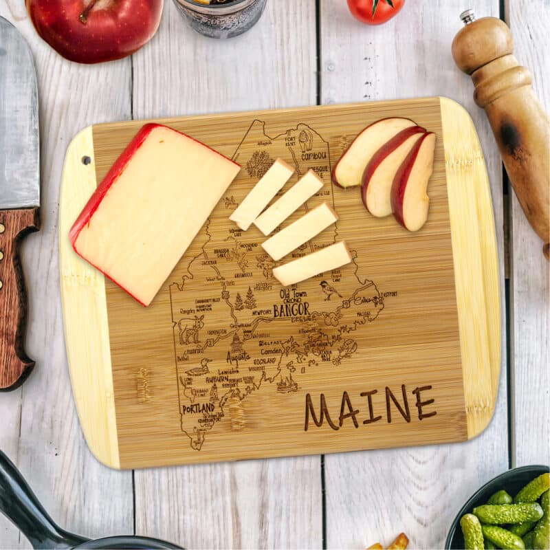 Custom A Slice of Life Maine Serving & Cutting Board - 1