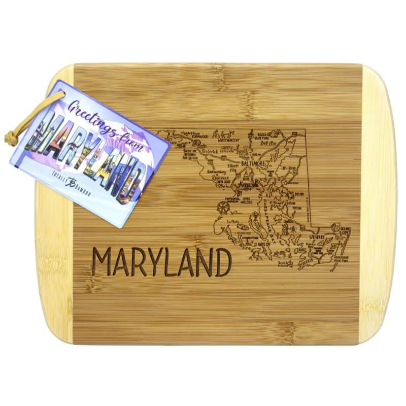 Custom A Slice of Life Maryland Serving & Cutting Board - 1