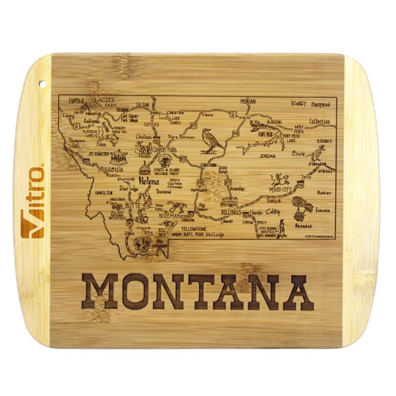 Custom A Slice of Life Montana Serving & Cutting Board