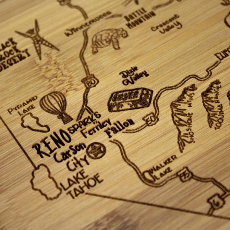 Custom A Slice of Life Nevada Serving & Cutting Board - 3