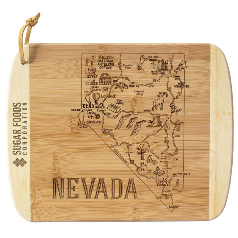 Custom A Slice of Life Nevada Serving & Cutting Board