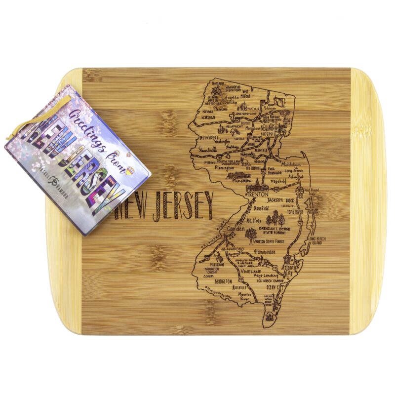 Custom A Slice of Life New Jersey Serving & Cutting Board - 6