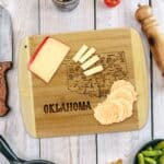 Custom A Slice of Life Oklahoma Serving & Cutting Board - 3