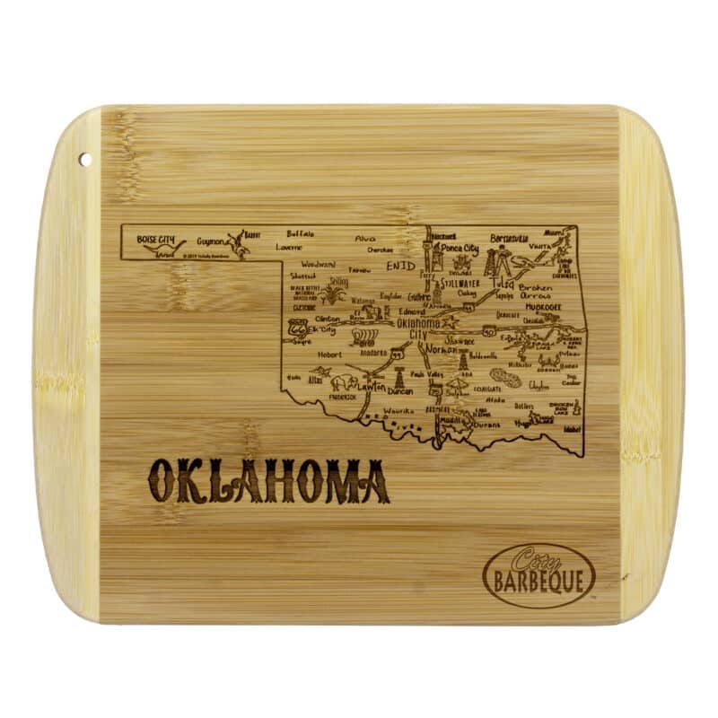 Custom A Slice of Life Oklahoma Serving & Cutting Board