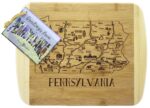 Custom A Slice of Life Pennsylvania Serving & Cutting Board - 1