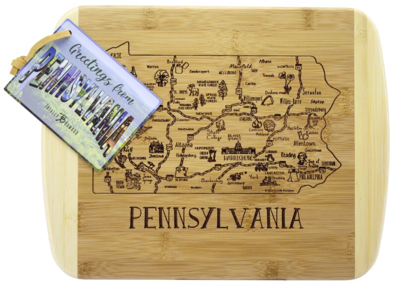 Custom A Slice of Life Pennsylvania Serving & Cutting Board - 1