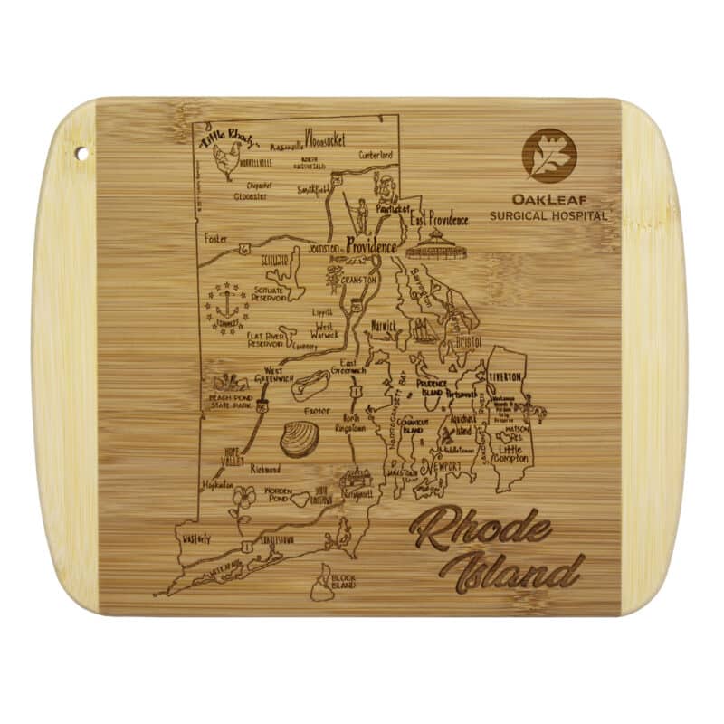 Custom A Slice of Life Rhode Island Serving & Cutting Board
