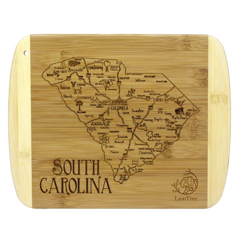 Custom A Slice of Life South Carolina Serving & Cutting Board