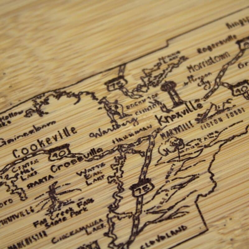 Custom A Slice of Life Tennessee Serving & Cutting Board - 3
