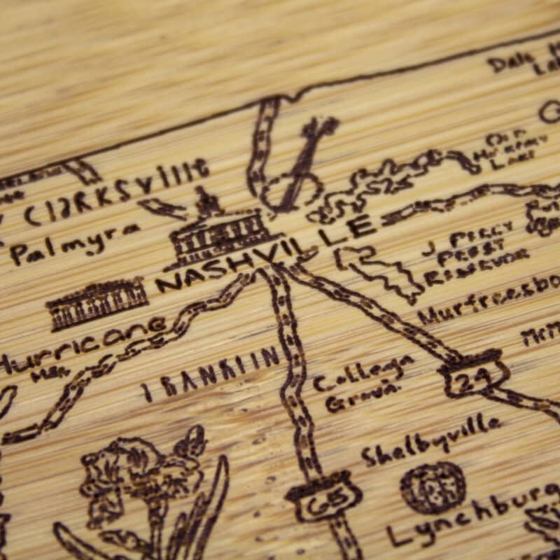Custom A Slice of Life Tennessee Serving & Cutting Board - 4