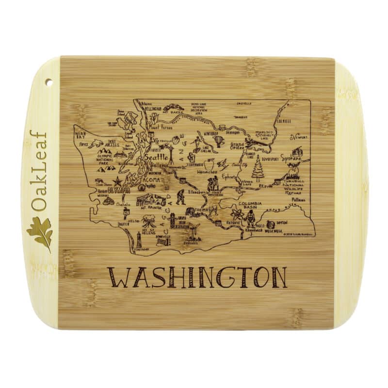 Custom A Slice of Life Washington Serving & Cutting Board