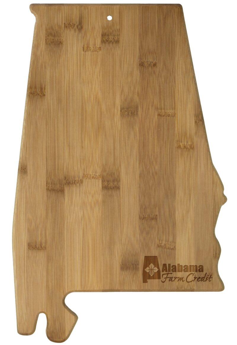Custom Alabama State Bamboo Serving & Cutting Board