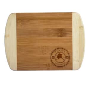 Custom Alaska State Stamp 2-Tone Bar Board