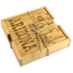 Custom Arizona Puzzle Coaster Set - 4