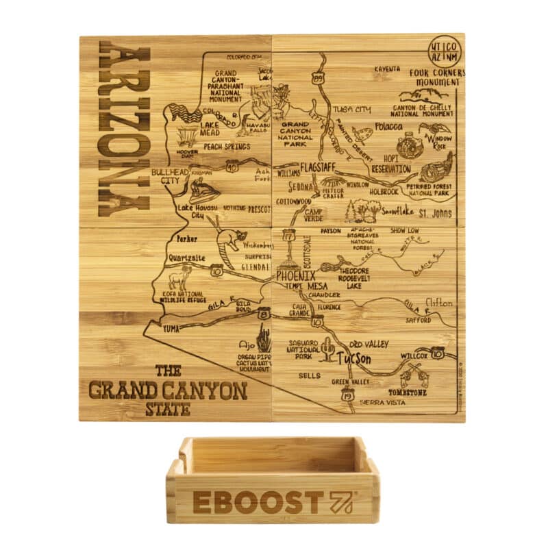 Custom Arizona Puzzle Coaster Set