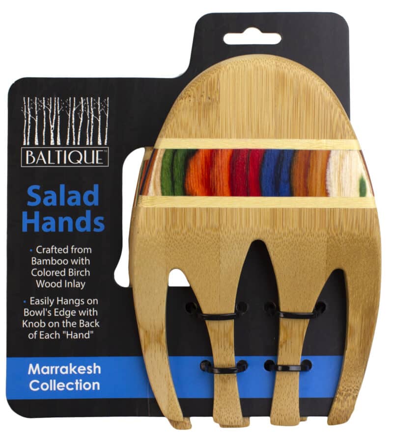 Custom Baltique® Marrakesh Birch & Bamboo Salad Hands - 1