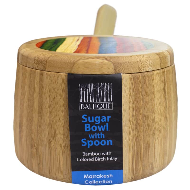 Custom Baltique® Marrakesh Sugar Bowl w/Spoon - 3