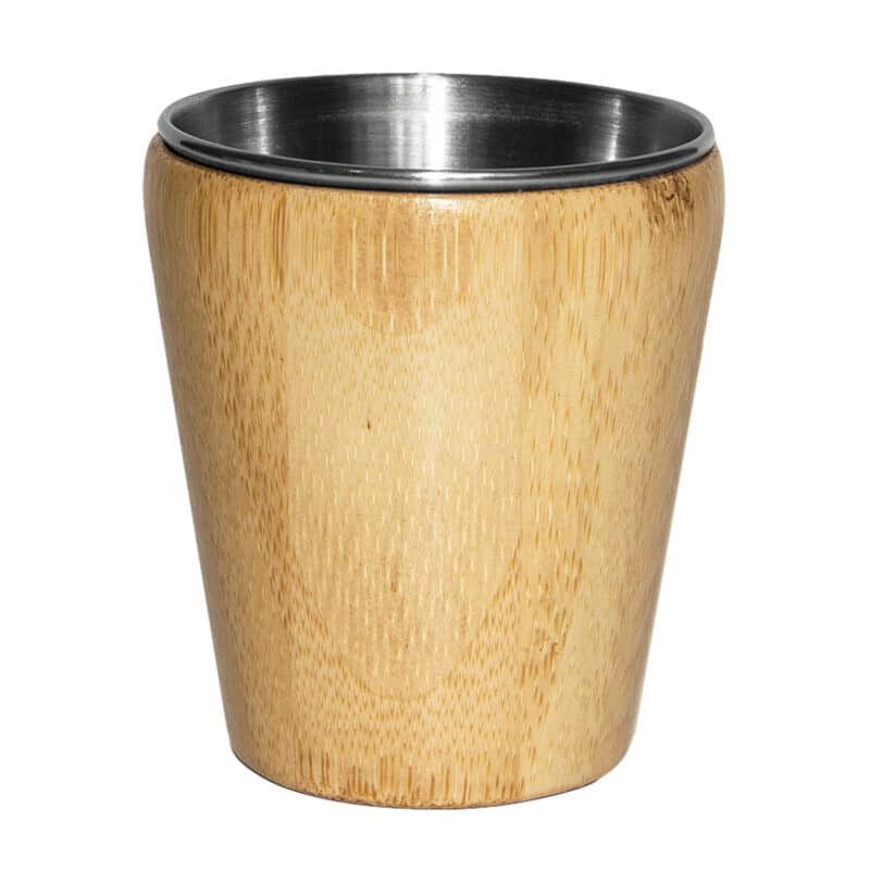 Custom Bamboo Shot Glass w/Stainless Steel Interior - 1