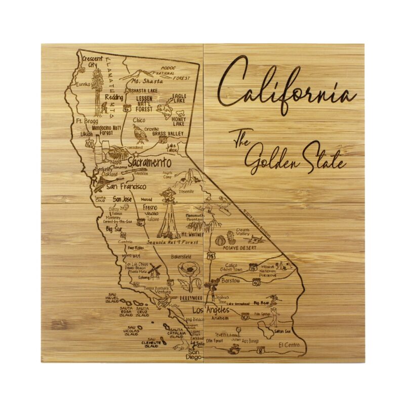 Custom California Puzzle Coaster Set - 1