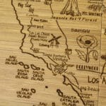 Custom California Puzzle Coaster Set - 5