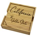 Custom California Puzzle Coaster Set - 6